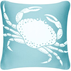 Blue Crab Decorative Throw Pillow Cover 18 x 18