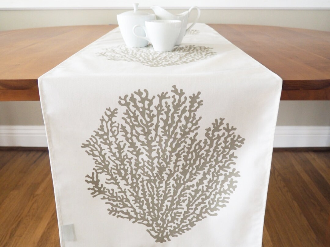Coral Table Runners, Coastal Decor, Beachy Table Runners, Sea Table