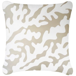 Coral Coastal Pillows, Seashell Decor, Beach House Decor, Seaside Home Decor, Beige