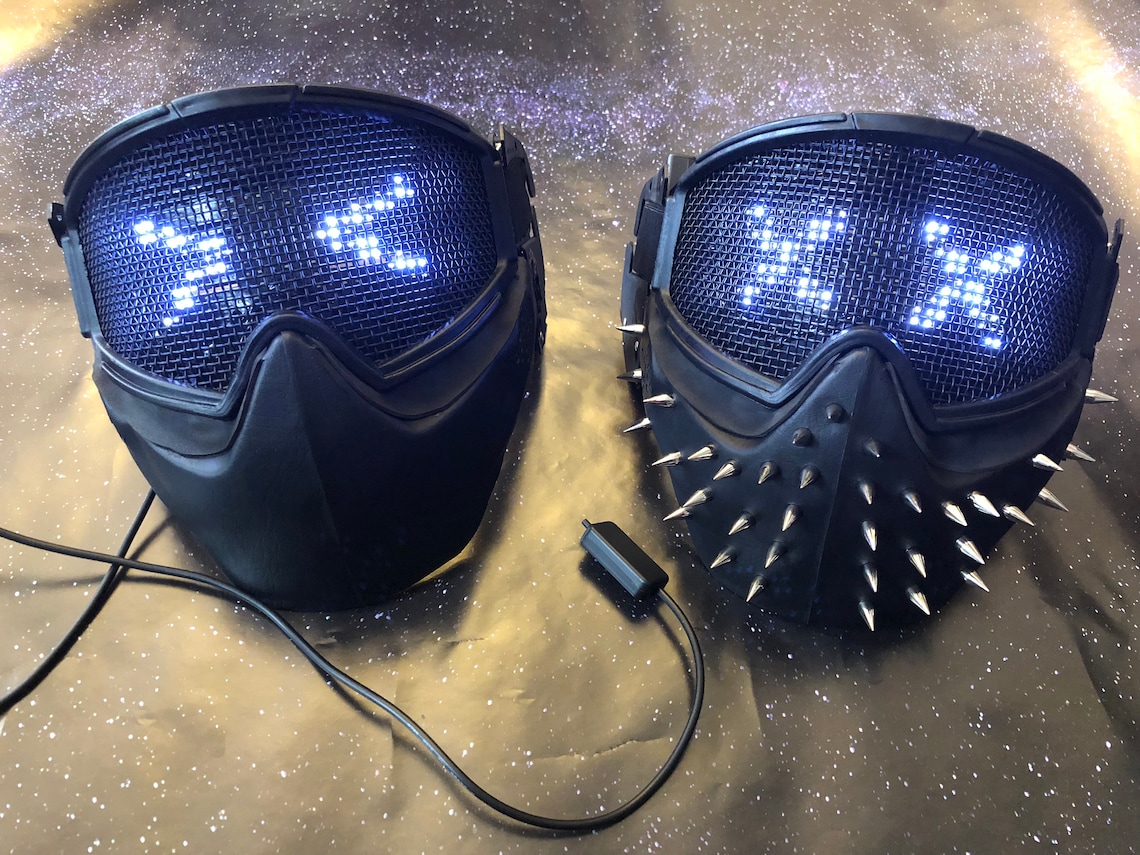 Wrench Inspired LED Mask Programmable LEDs Etsy