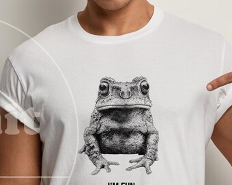 Eu sou uma camiseta divertida e peculiar, camiseta engraçada de sapo, camiseta com estampa de sapo, camiseta engraçada e peculiar, estética frogcore, desequilibrado, estúpido, hipnotizador, sapo fofo.