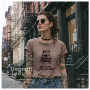 Punk Frog Meme Tee, Toad amphibian Frog meme shirt, Funny weirdcore shirt, retro frog shirt, frog lover, unhinged stupid, Music Lover image 4