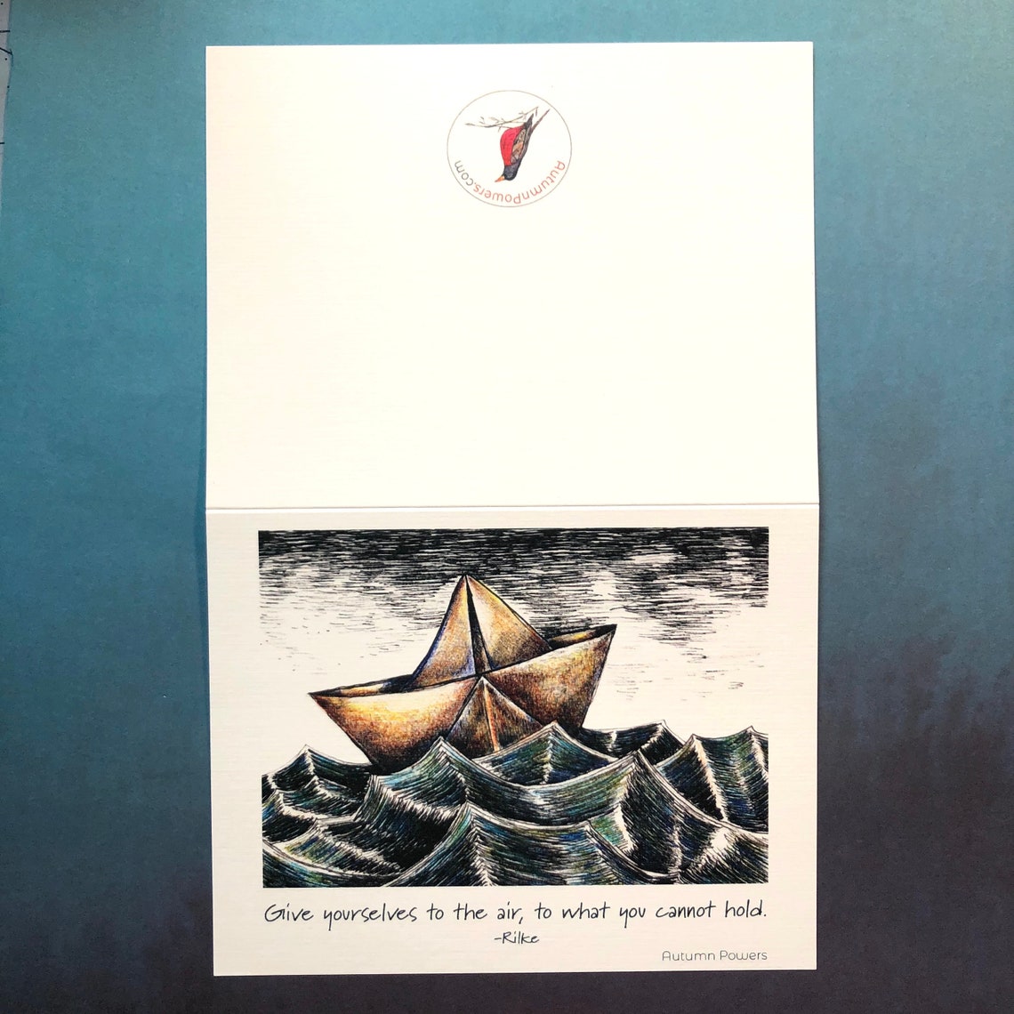 Sailing Paper Boat Blank Notecards-set of 5 - Etsy
