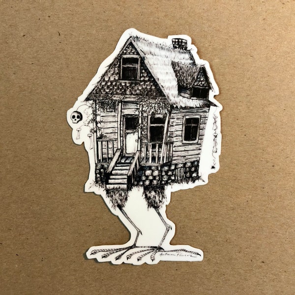 House with Chicken Legs Sticker