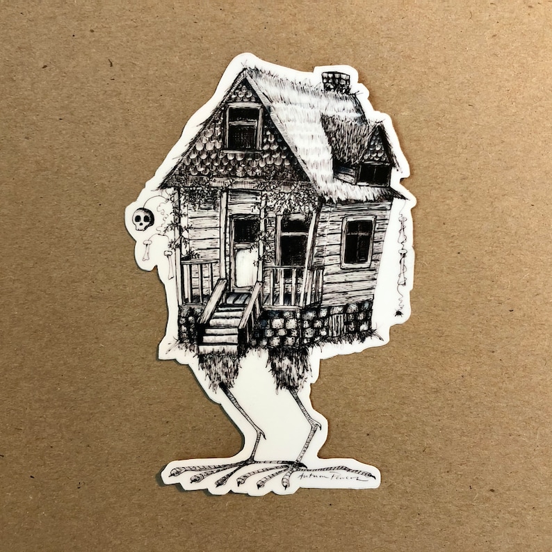 House With Chicken Legs Sticker Etsy