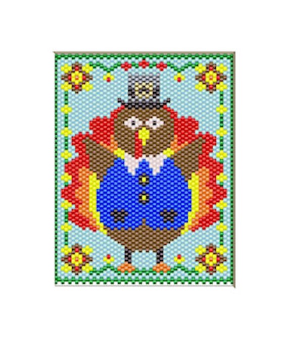 CHRISTMAS NUTCRACKER BEADED BANNER PDF PATTERN ONLY