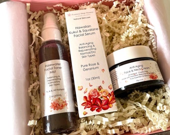 Natural Skincare Gift Set // Choose Rose or Lavender Set