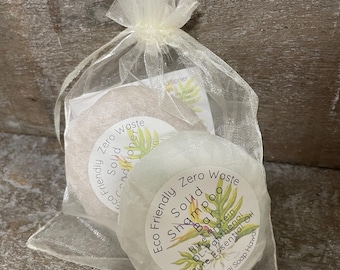 Eco Friendly Solid Shampoo and Conditioner Bar Set: Rice Protein, Panthenol, and Essential Oils