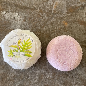Eco Friendly Solid Shampoo Bar: Rice Protein & Essential Oils (3oz)