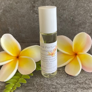 Aceite de perfume Plumeria Lei: Kukui hawaiano y aceite de coco - 9 ml