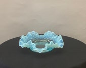 Vintage Blue Opaline Hobnail