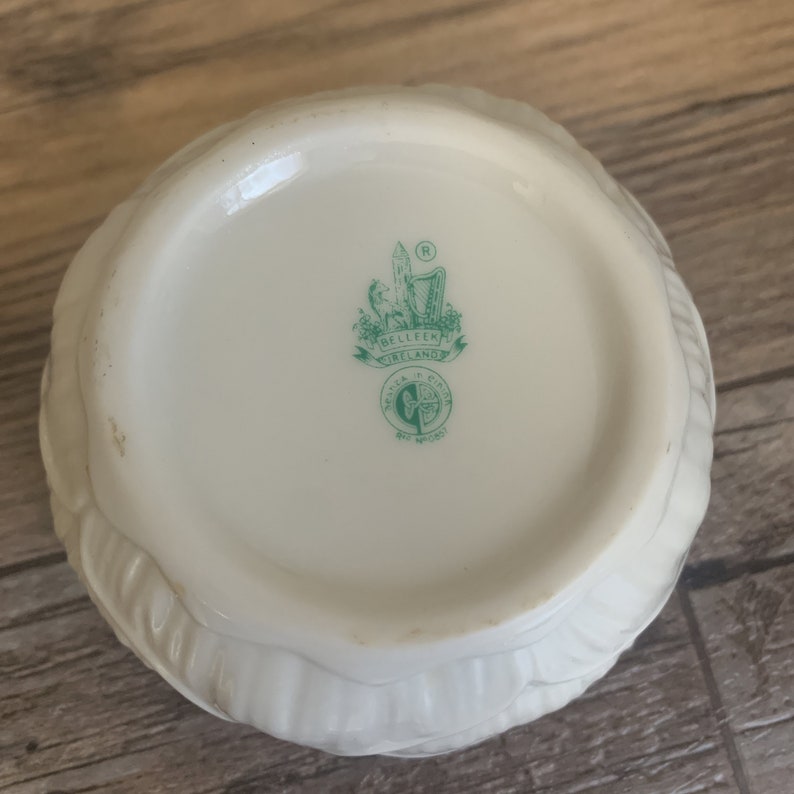 Belleek Pottery Ireland Open Sugar Bowl Lily Sugar Bowl Etsy Canada