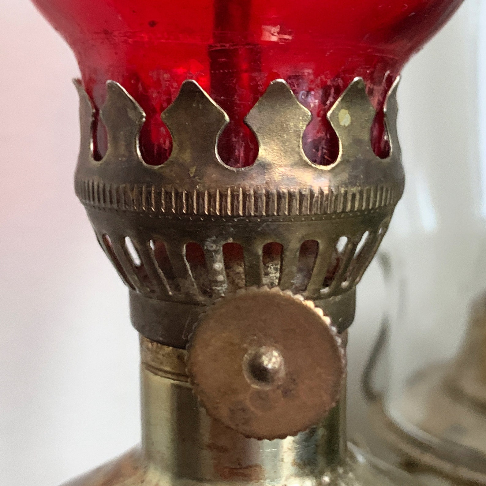 Vintage Red Oil Lamp Mini Oil Lantern Collectible Lamp Vintage Etsy