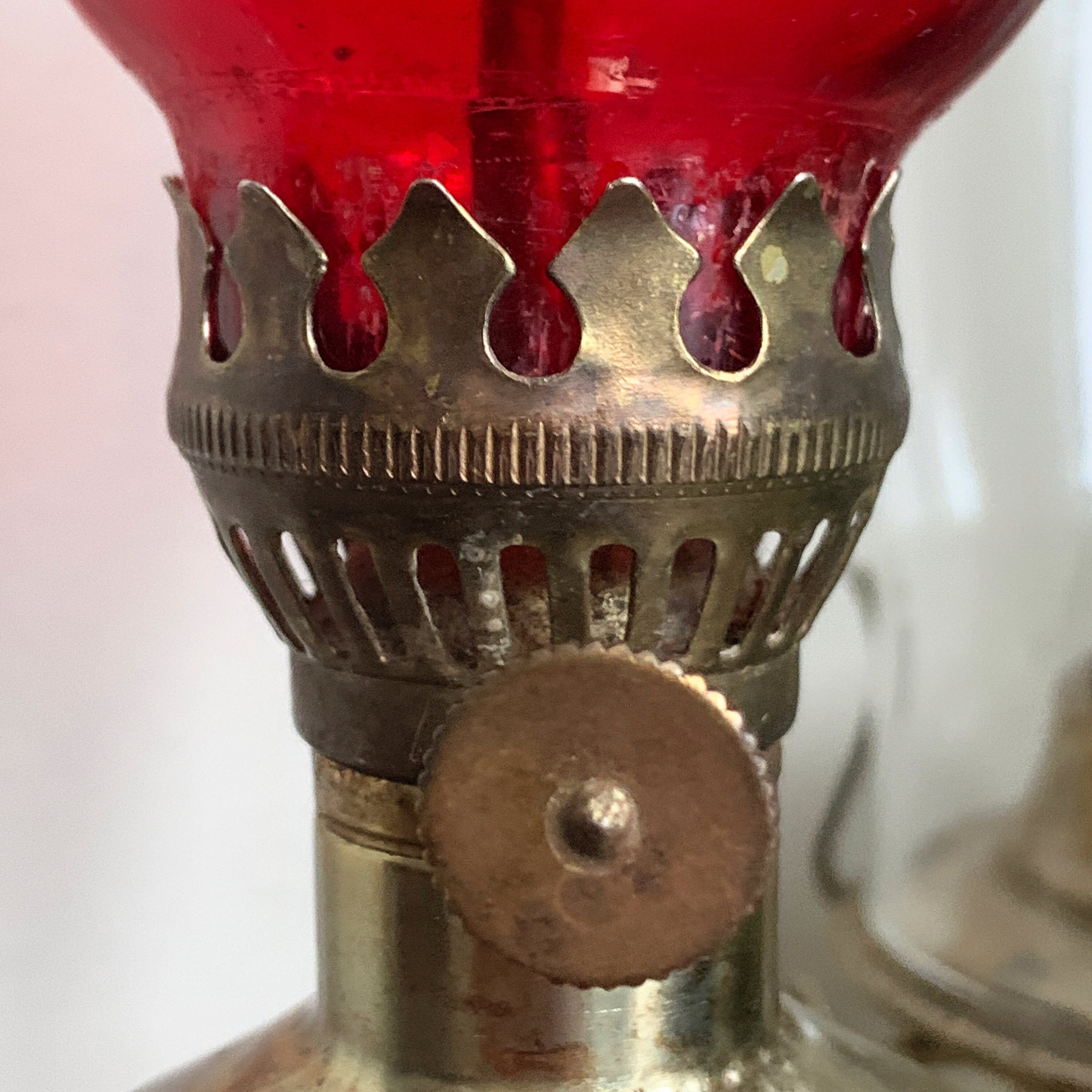 Vintage Red Oil Lamp Mini Oil Lantern Collectible Lamp Vintage Etsy