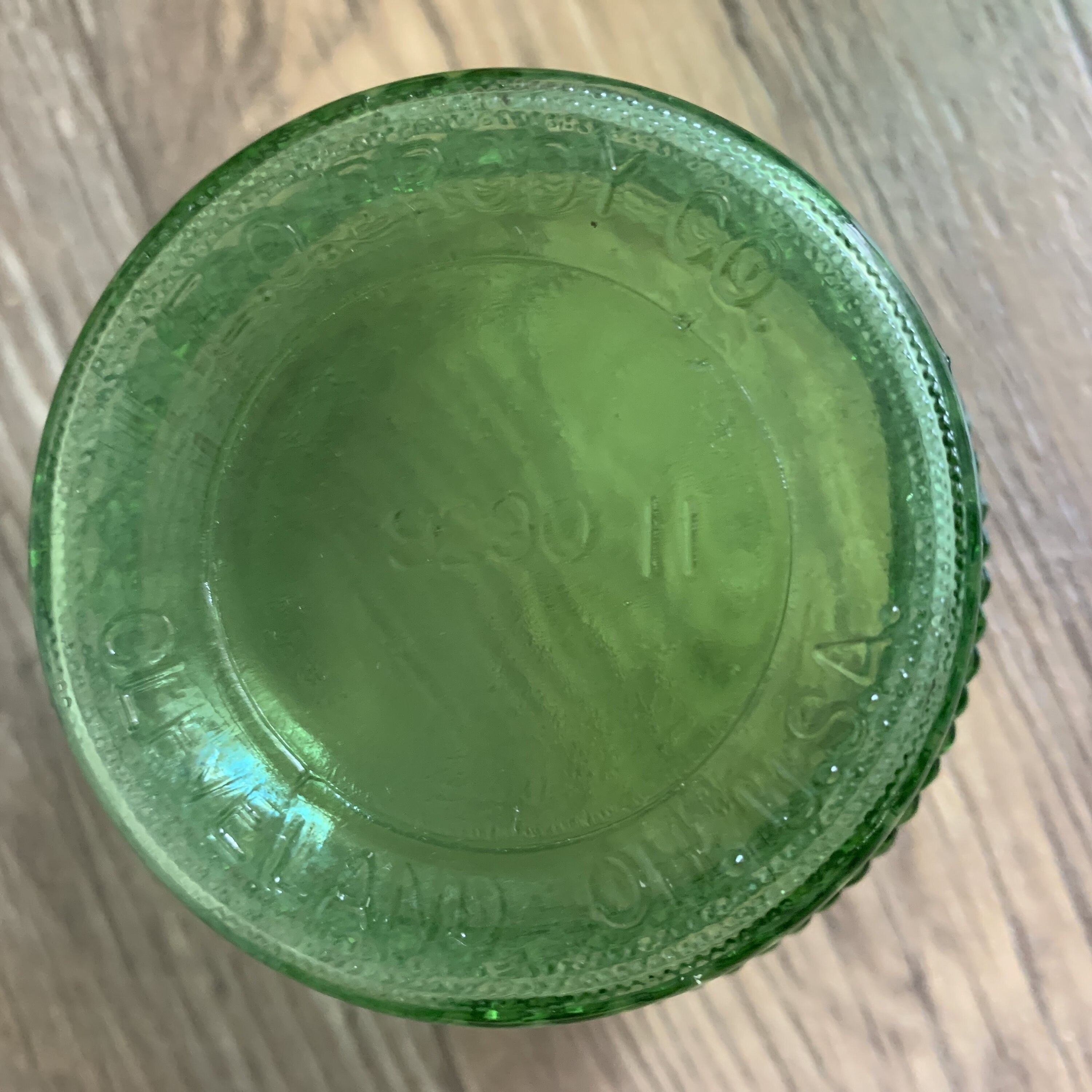 Vintage Small Green Vase with Diamond Pattern Vintage Green Etsy