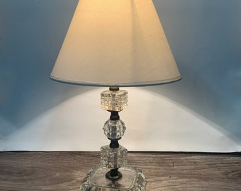 Vintage Clear Glass Lamp