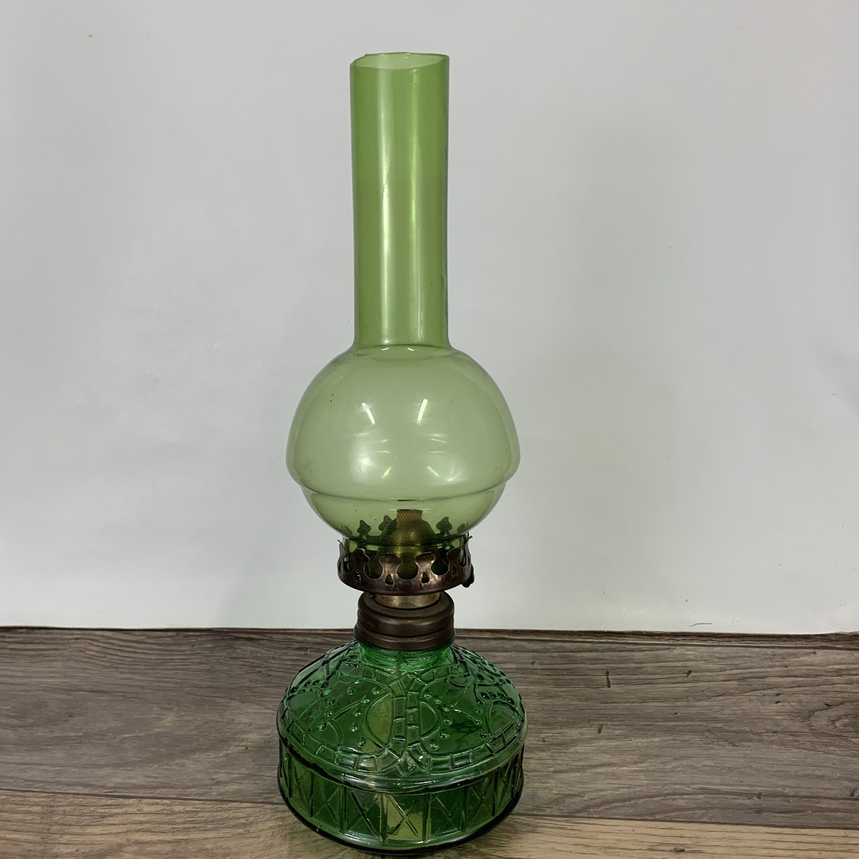 Vintage Green Oil Lamp Sailboat Brand Made in Hong Kong Etsy UK