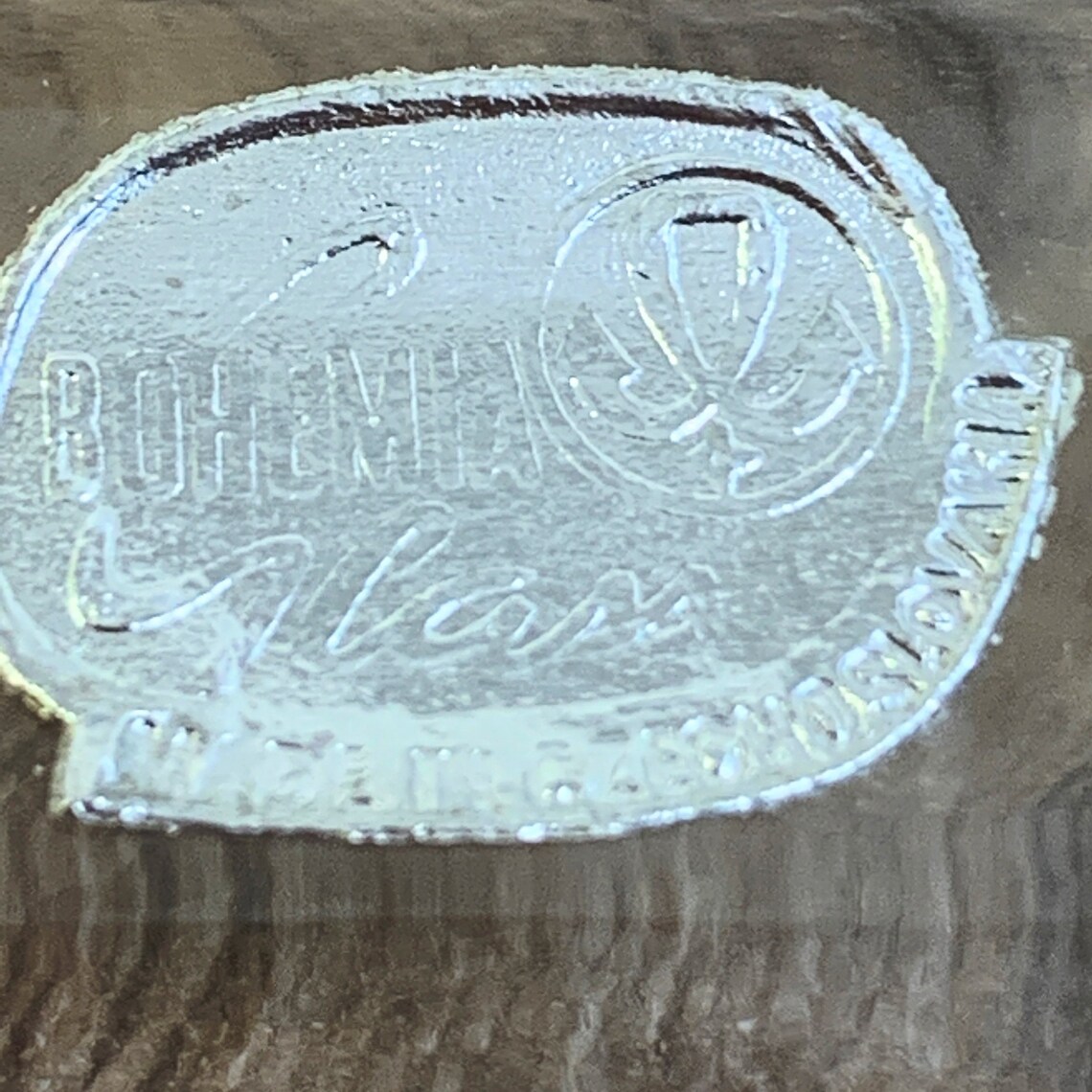 Bohemia Crystal Butter Dish Small Rectangle Dish with Ribbed Etsy