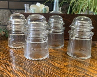 Vintage Glass Insulator Dominion No 9