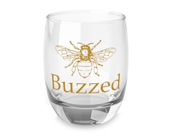 Bee Buzzed Whiskey Glass