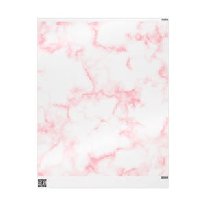 Red Dahlia Tinted Marble Wrapping Papers
