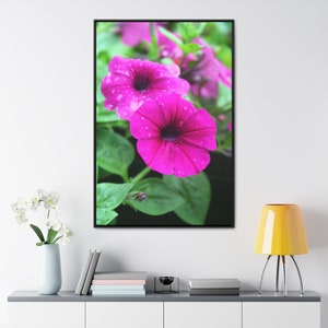 Purple/Pink Gallery Canvas Wraps, Vertical Frame