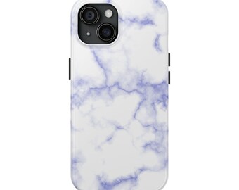 Royal Blue Tinted Marble Tough Phone Cases
