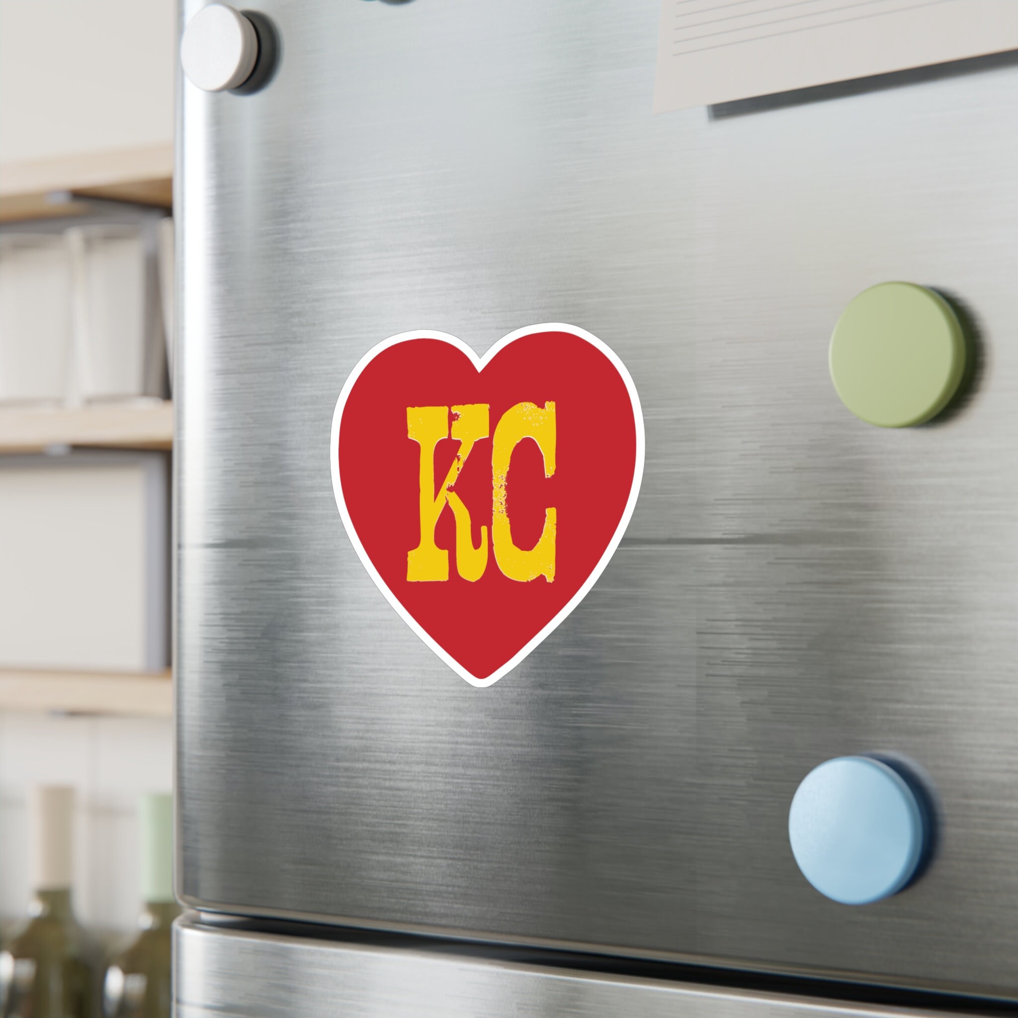 Kc Box Letters KC Letters in Heart Vinyl Die-cut Stickers - Etsy