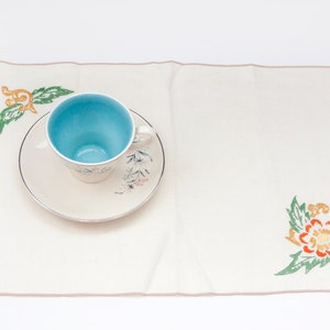 Vintage Hand Embroidered and Crocheted Placemat - 6 Available