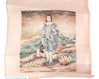 Brunswick Needlepoint Unframed Handmade in Madeira, Preworked Center Design 7857T - 15" x 19"