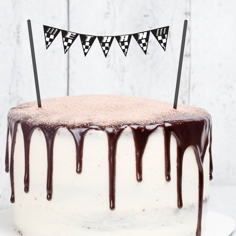Banner Cake Topper - Etsy