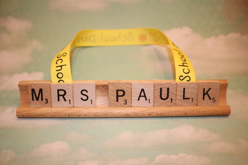 Custom Teacher Appreciation Present Name Plate Teacher Etsy