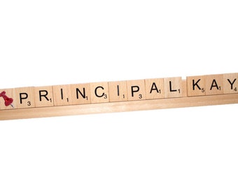 Personalize Principal Sign, Principal Ornament, School Principal Gift, Custom End of Year Teacher Gift, Teacher Appreciation, Teacher Name