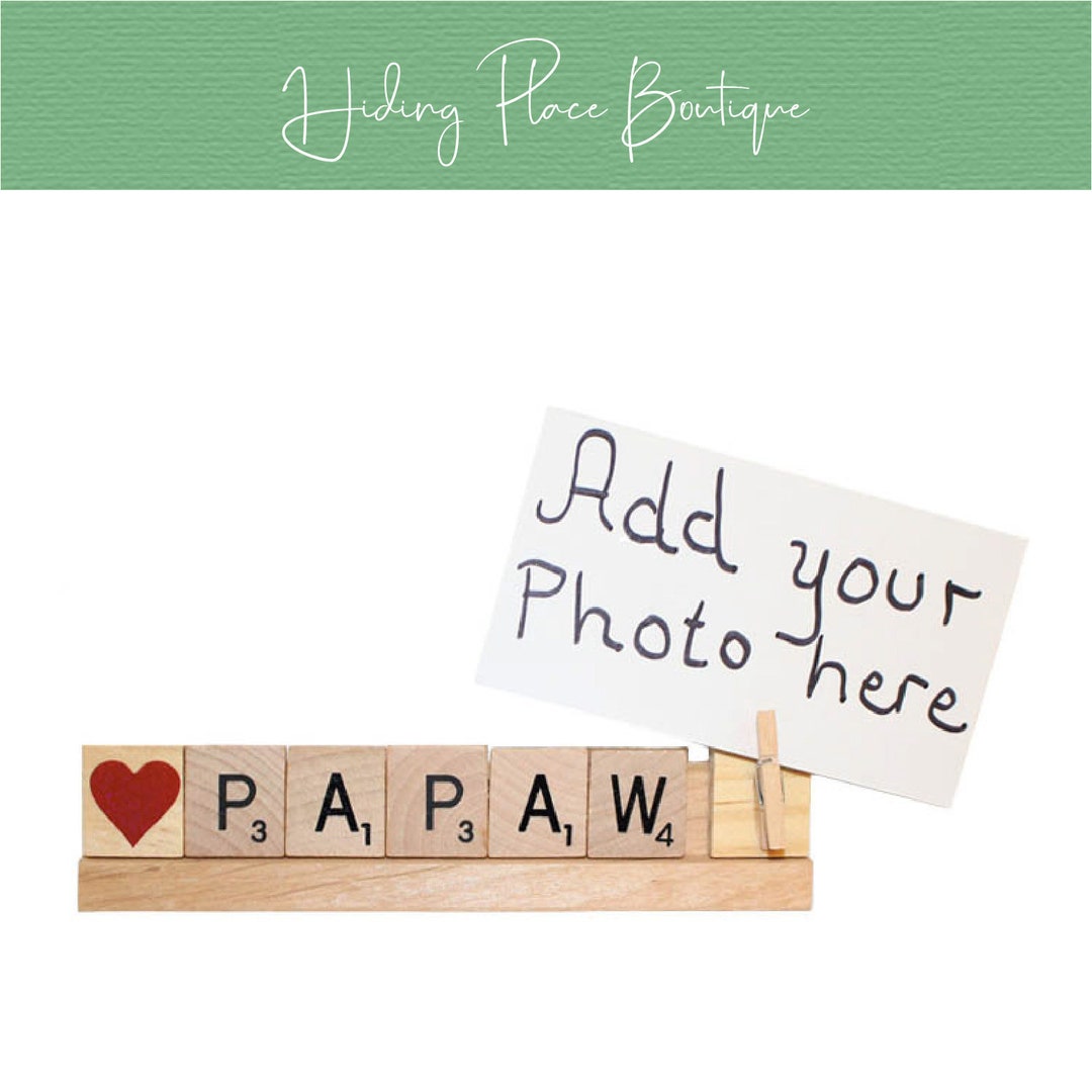 Papaw Gift Papaw Frame Papaw Photo Grandpa Gift Grandpa Etsy