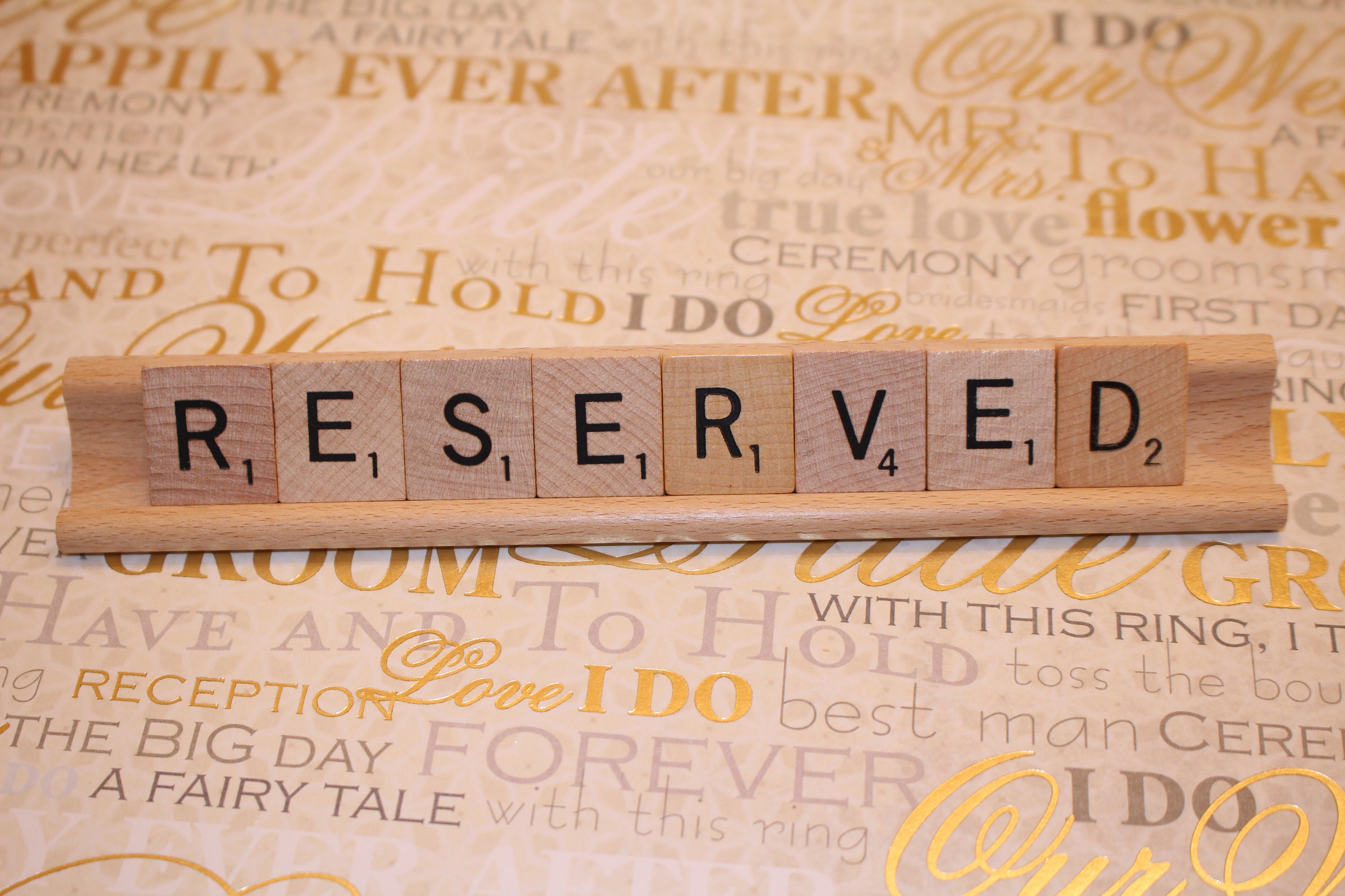 Reserved Sign Wood Reserved Sign Reserved Table Sign | Etsy