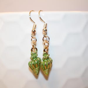 Green Shell Jewelry, Ocean Shell Earrings, Seashell Earrings, Blue Ocean Earrings, Pink Shell Earrings, Gift for Woman, Mom Gift, Beach
