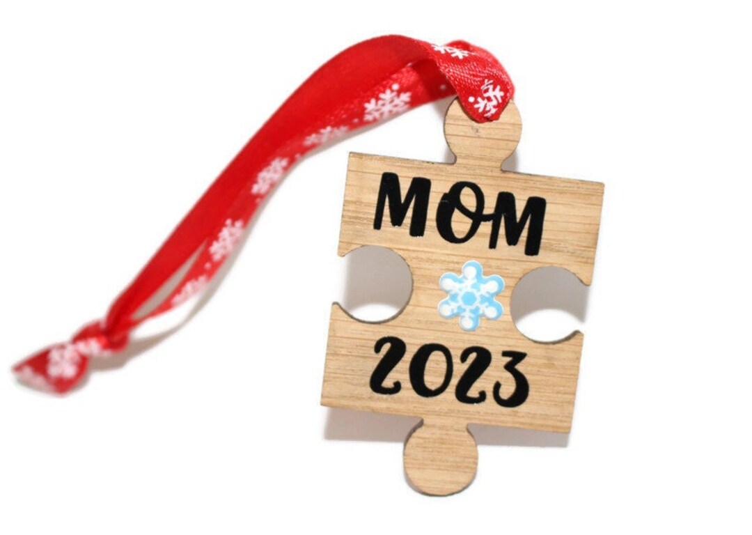 Gift From Kids Ornament, Custom Mom Ornament, Personalize Mom Ornament