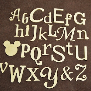 Wooden Wall Hanging Alphabet Letters - Nursery Letters - Craft Supply Letters - Classroom Wall Letters