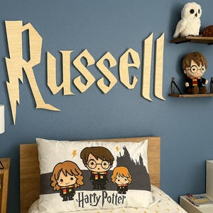 Personalized Harry Potter-Inspired Wooden Name Sign – Custom Wizard Name Wall Decor for Kids Room or Nursery, Unique Personalized Gift