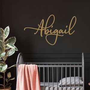 Nursery Name Sign - Nursery Decor - Wall hanging - Painted Wood Name - Wooden Name Sign - Wall Letters - Custom Baby Decor - Above Crib Sign