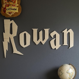 Personalized Harry Potter-Inspired Wooden Name Sign – Custom Wizard Name Wall Decor for Kids Room or Nursery, Unique Personalized Gift