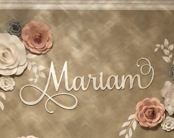 Wooden letters Personalized Name Wood Design Cut Out Any Font Name Custom Wood Cut Unfinished Painted Or Glittered Small To Large Size