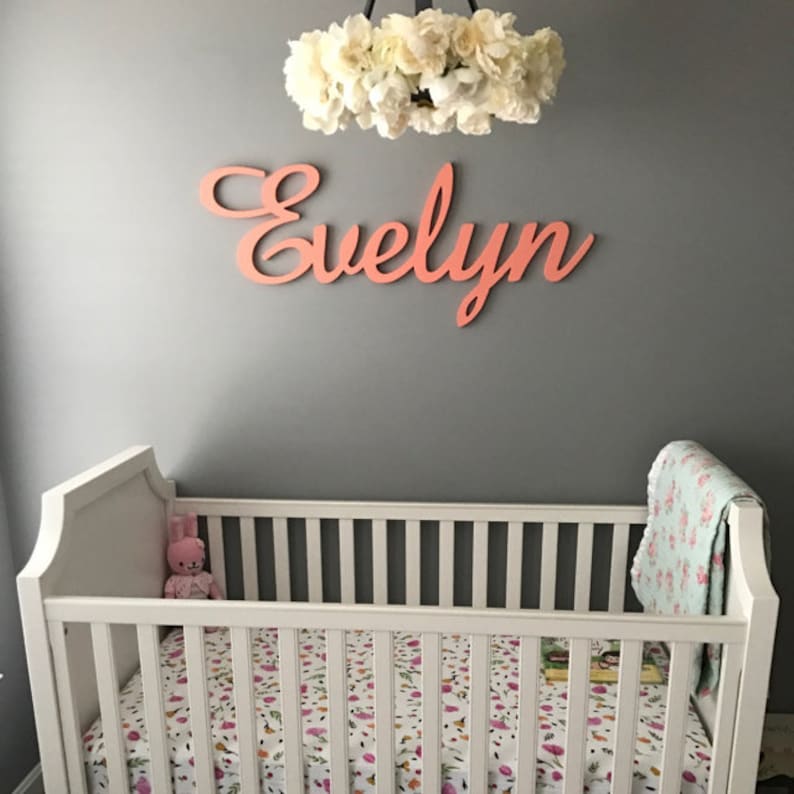 Custom Wooden Name Wall Hanging Name Sign Name Wall Art Etsy