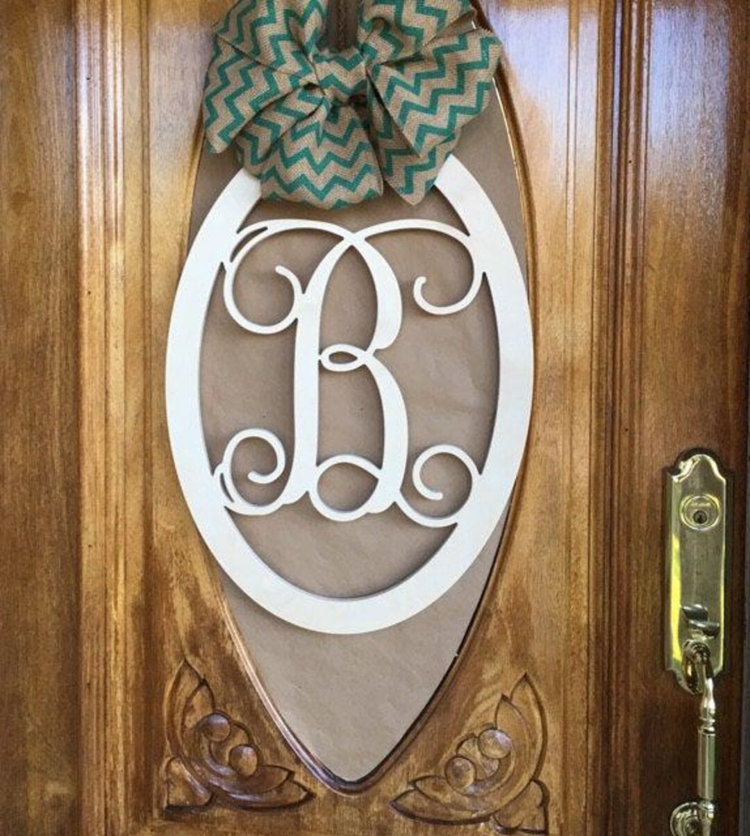 Front Door Initial Wreath