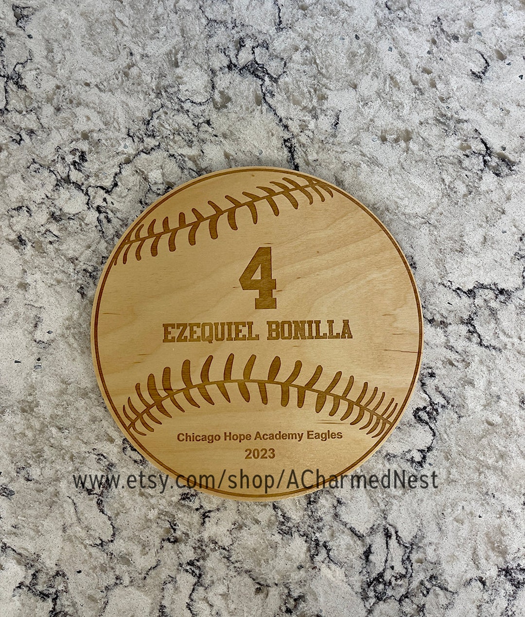 Wood Baseball Plaques Engraved Coach's Baseball/softball Plaque