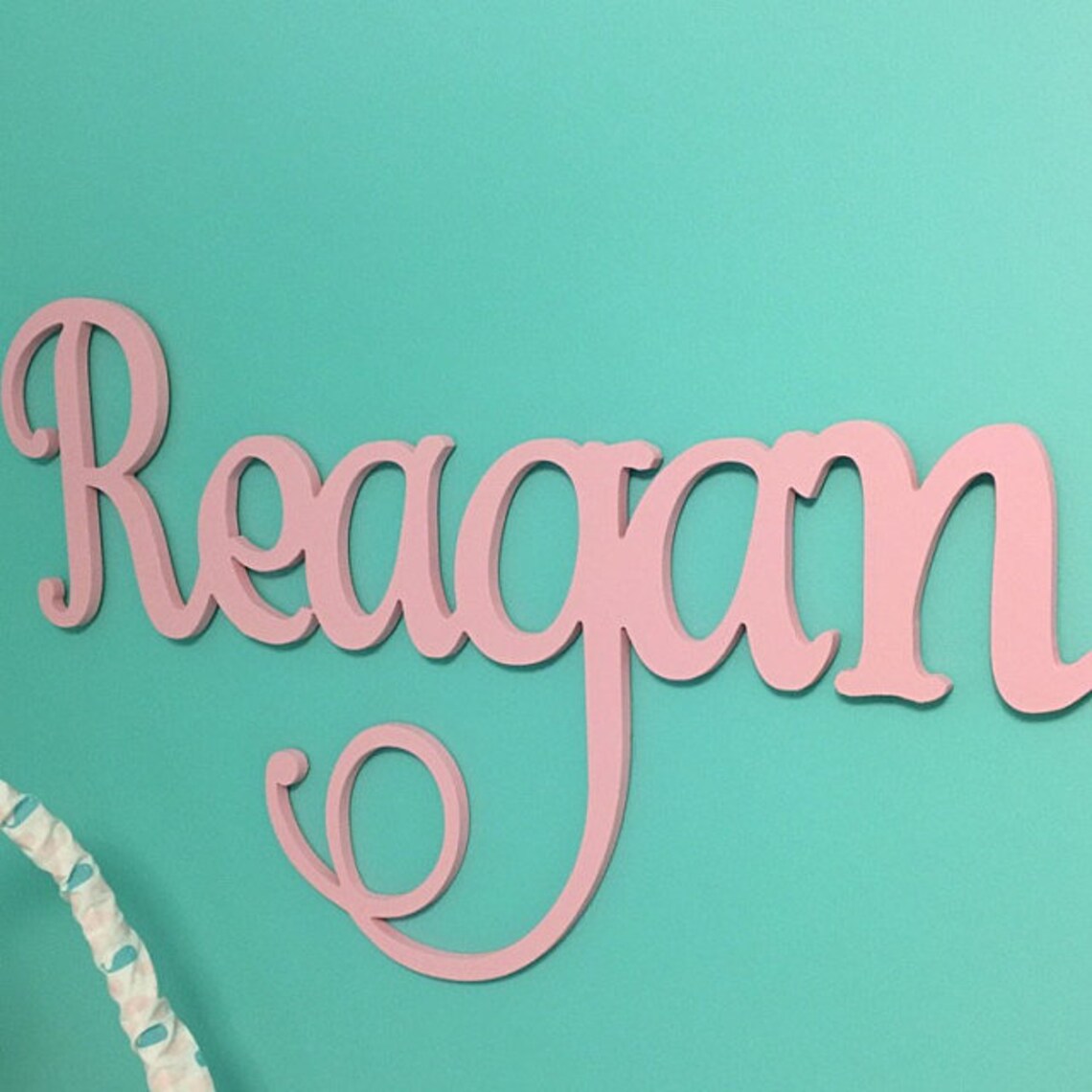 Wooden Name Wall Hanging Wall Letters Baby Girl Nursery Etsy