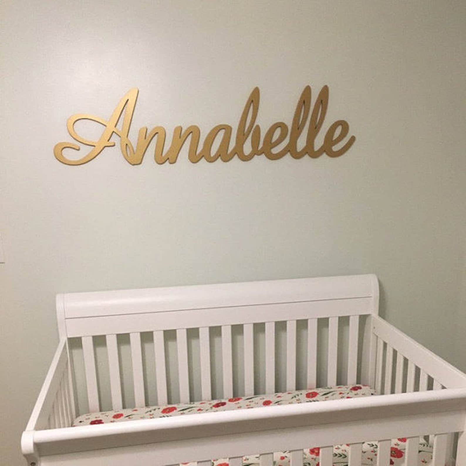 Large Wall Letters Baby Nursery name Custom Name Girl Etsy