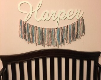 Wall Decor Wooden Name Letters for Nursery, Wooden Name Sign, Baby Name Letters Nursery Name Script Letters  11 - 12 " Tall letters Sign