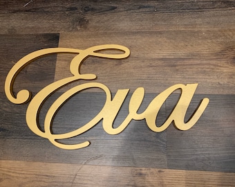 Baby Wall Letters Name Cutout, Baby Nursery name, Custom Name, Girl Nursery Decor, Wooden name Sign Wall Hanging, Nursery Name Sign