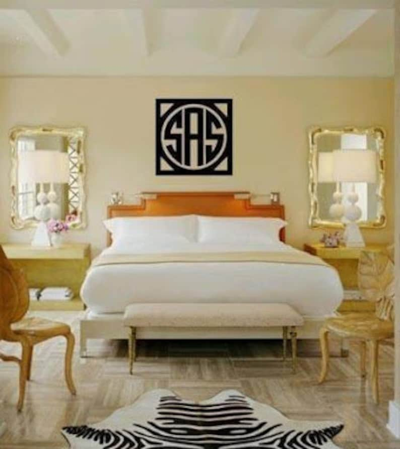 wooden monogram wall hanging letters bedroom decor home | etsy